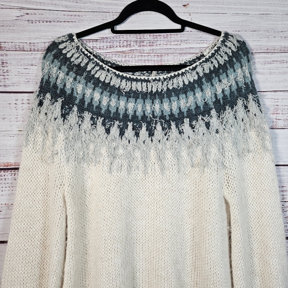 Free People Fairisle pullover knit sweater - Picture 7 of 16